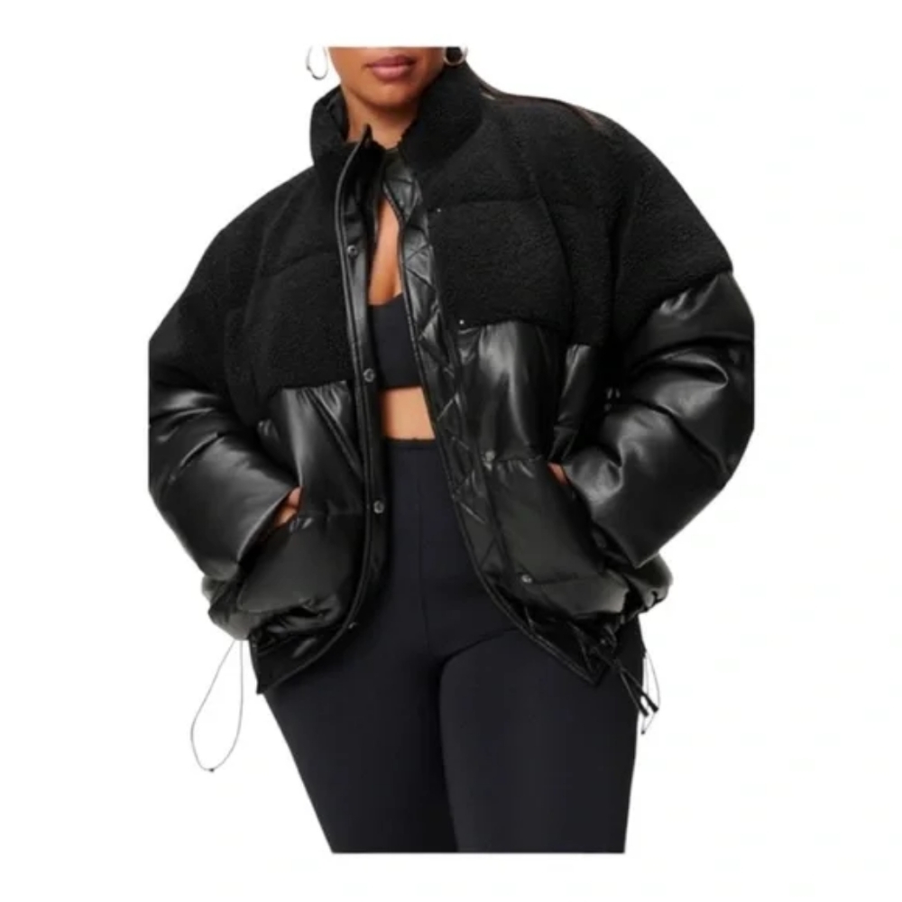GOOD AMERICAN Women's Cocoon Puffer Coat size XXL